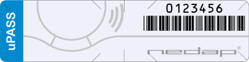 Bild von nedap uPass UHF Windschutzscheiben-Tag W26 Vorprogrammiert 