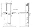 Bild von ASSA ABLOY Aperio Online Beschlag E100V3, LEGIC, Euro-PZ  Türdicke 40-50 mm; Entfernung 72 mm; Drücker L-Form  