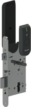 Bild von ASSA ABLOY Elektronisches Schloss mit Standard RFID Leser L100 EV3 Online Schloss MIFARE DESFire Rohrrahmentür; Euro-PZ; RFID; Frontplatte 24 mm; Dornmaß 30 mm