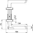 Bild von ASSA ABLOY Aperio Online Türdrücker H100, MIFARE DESFire, Drückerrichtung Rechts Für europäische Schlösser - zur Verwendung im Innenbereich - Online/OSS 