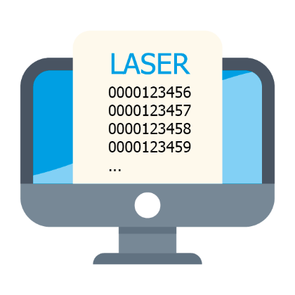 Bild von Fortl. Nummerierung mittels Laserbeschriftung