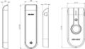 Picture of product ASSA ABLOY Elektronisches Schloss mit Standard RFID Leser L100 EV3 Online Schloss MIFARE DESFire Rohrrahmentür; Euro-PZ; RFID; Frontplatte 24 mm; Dornmaß 30 mm