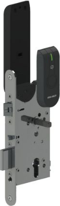 Picture of product ASSA ABLOY Elektronisches Schloss mit Standard RFID Leser L100 EV3 Online Schloss MIFARE DESFire Rohrrahmentür; Euro-PZ; RFID; Frontplatte 24 mm; Dornmaß 30 mm