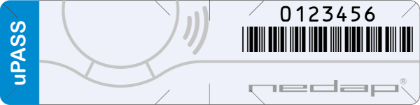 Picture of product nedap uPass UHF Windschutzscheiben-Tag W26 Vorprogrammiert