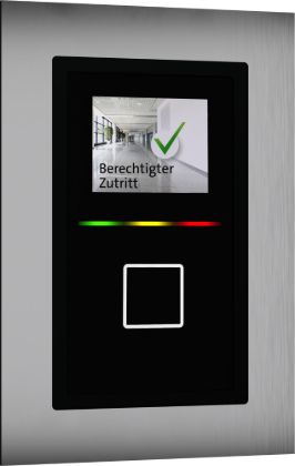 Picture of product PHG VOXIO-T-1266-DP-advant RS485 Mag/Wieg o.PIN inkl. Touchscreen mit  Frontblende