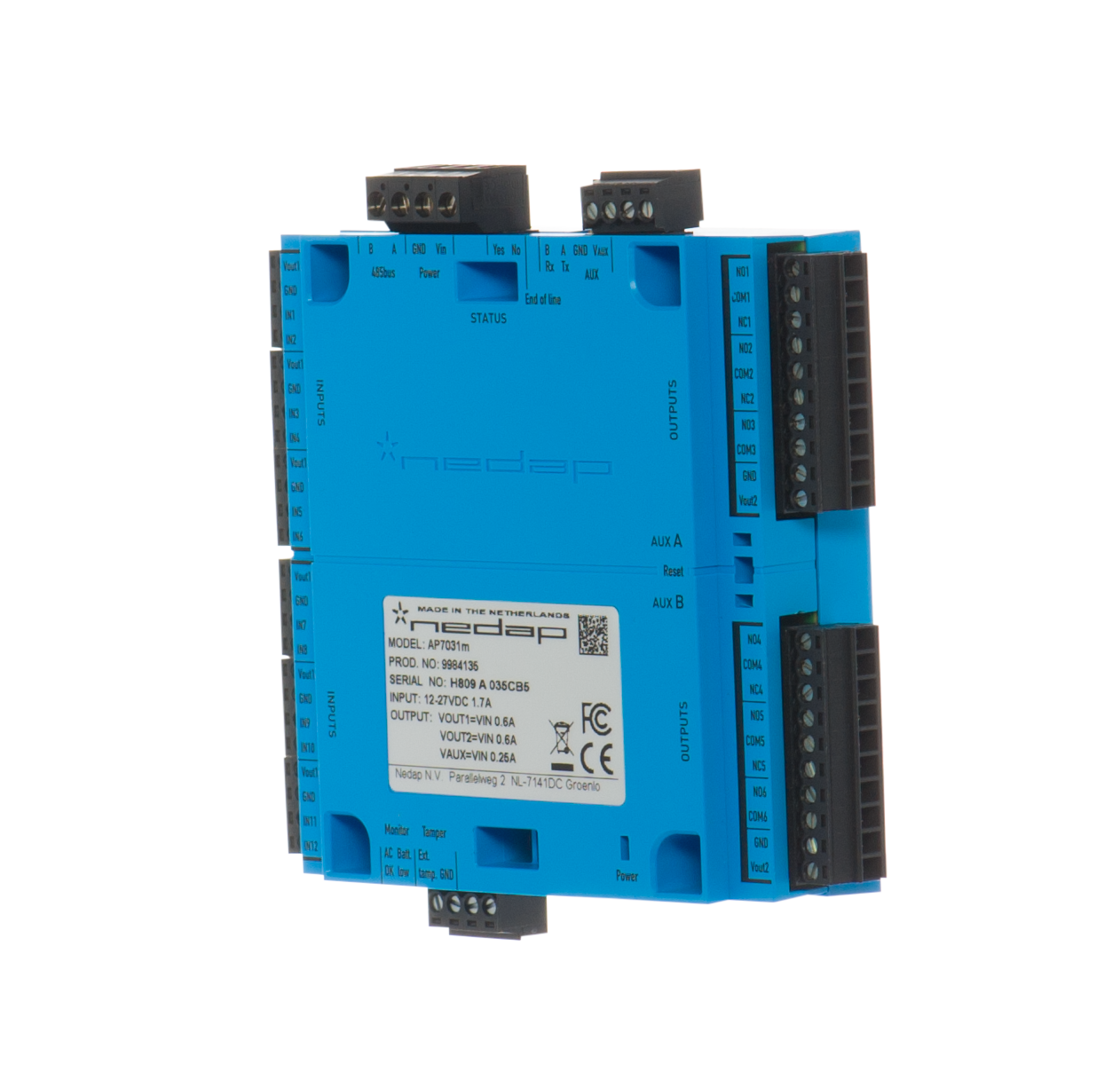 AEOS Blue I/O Interface module AP7031m ohne Gehäuse. ACEA Security Shop