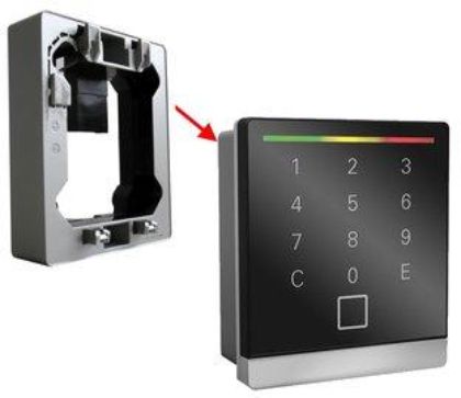 Picture of product PHG AP-Rahmen (silber RAL9006 lackiert) für AP-Montage des VOXIO-T