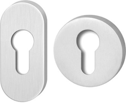 Picture of product ASSA ABLOY Aperio Online/OSS Zubehör Profilzylinder Rosette(Paar) Satin-Chrom Für europäische Schlösser - zur Verwendung im Innenbereich - Online/OSS
