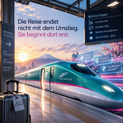 Picture of product envents Accounting - 15.10.2026 um 10:00 Uhr Umstiegs-Aktion mit Cashback | enventa Hub | enventa Chat | KI | Ausblick